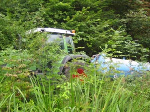 Schweres Arbeitsgerät gut getarnt.