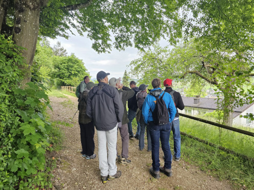 Erste spannende Beobachtung am Dorfrand