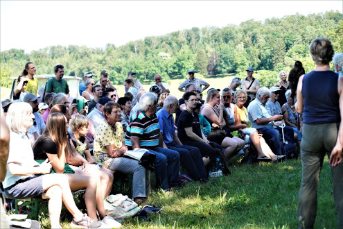 Der Andrang war so gross, dass es nicht für alle Sitzplätze hatte