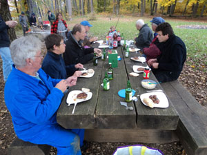 Als Abschluss gab es die traditionellen Steaks vom Grill