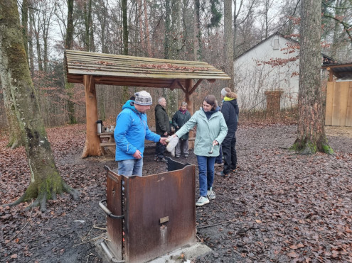 Bereit zum Schöpfen