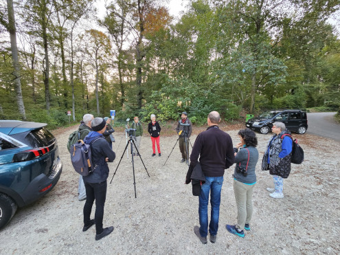 Besammlung beim Parkplatz Vita-Parcours