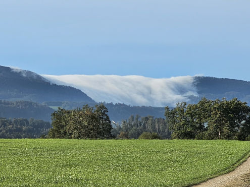 Schöne Wolkenwalze über dem Wasserfallengebiet