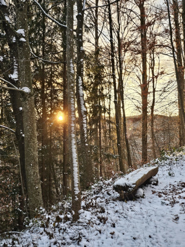 Sonnenaufgang (Blick Richtung Ramlinsburg)