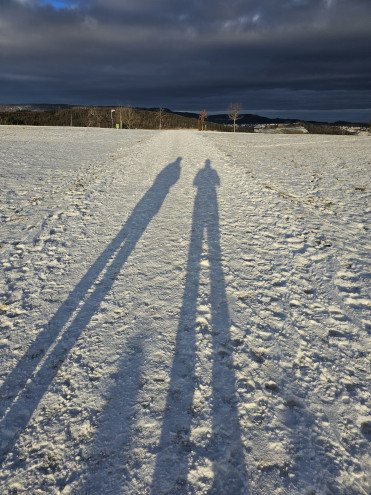 Mit der Sonne im Rücken