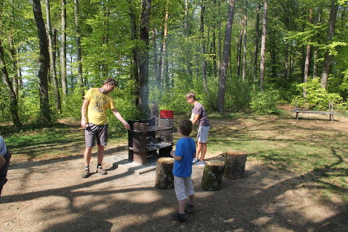Grillieren am Ende der Exkursion