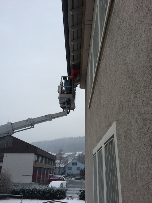 Demontage Schwalbennester MZH 28.11.2015