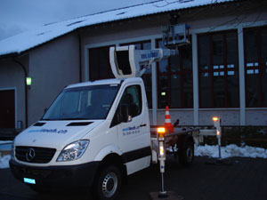 Arbeitsbeginn am frühen Morgen