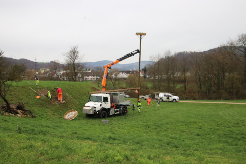 Erstmals in der Senkrechten