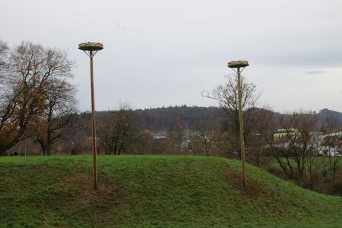 Blick auf die fertig montierten Horste