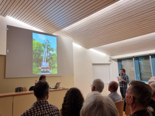 Als Storchenberinger muss man schwindelfrei sein...