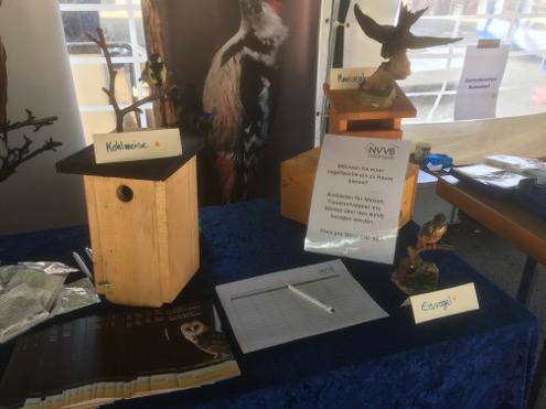 Wir präsentierten verschiedene Nistkastenmodelle