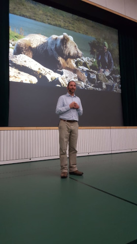 David Bittner während des Vortrags